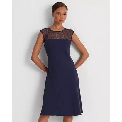 Lauren Ralph Lauren women's Georgette Sleeveless Cocktail Dress Size 8 , New
