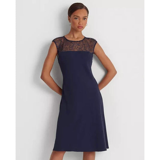 Lauren Ralph Lauren women's Georgette Sleeveless Cocktail Dress Size 8 , New