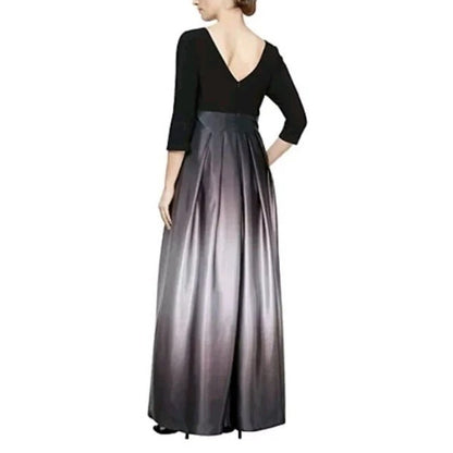 SLNY Womens Black Purple Ombre A-Line Formal Evening Dress Gown 16P, MSRP: 139$