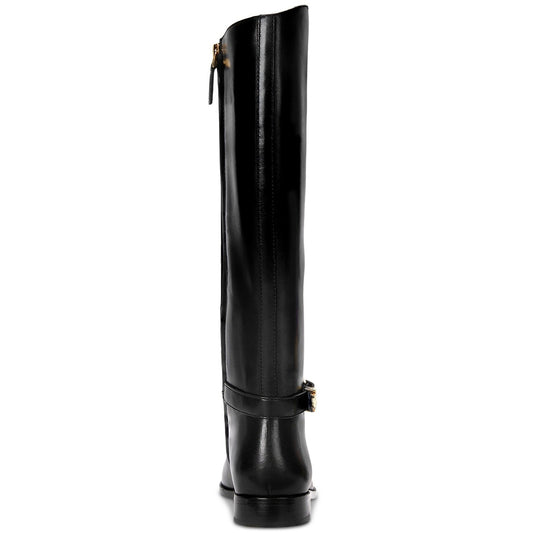 Lauren Ralph Lauren Brooke Tall Black Leather Riding Style Boots Sz 5, MSRP 275$