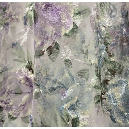 Trixxi Juniors' Floral-Embroidered Corset Gown, Lavenderflo, Size 5, MSRP: 179$