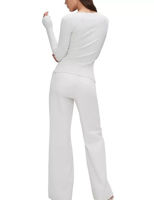 Good American Good Skate Denim Wide-Leg Jeans - US 8/UK 12, MSRP: 189