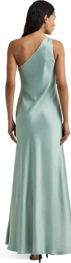 Lauren Ralph Lauren Women's Satin Charmeuse One Shoulder Gown Dress, Soft, 4&16